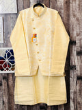 Silk kurta with jacket