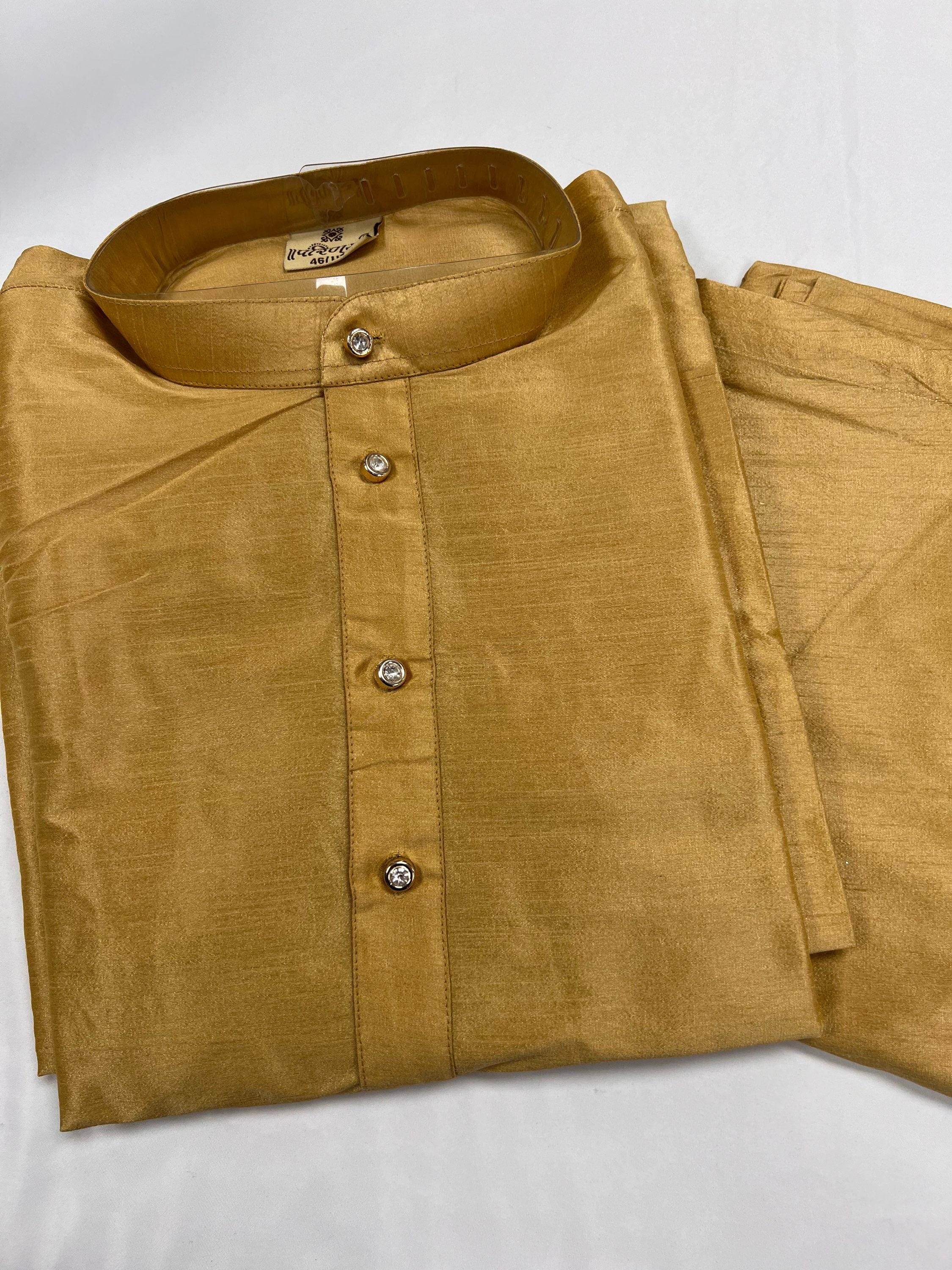 Gold kurta pajaama set