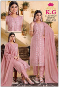 Chanderi silk Kurti with pant and dupatta