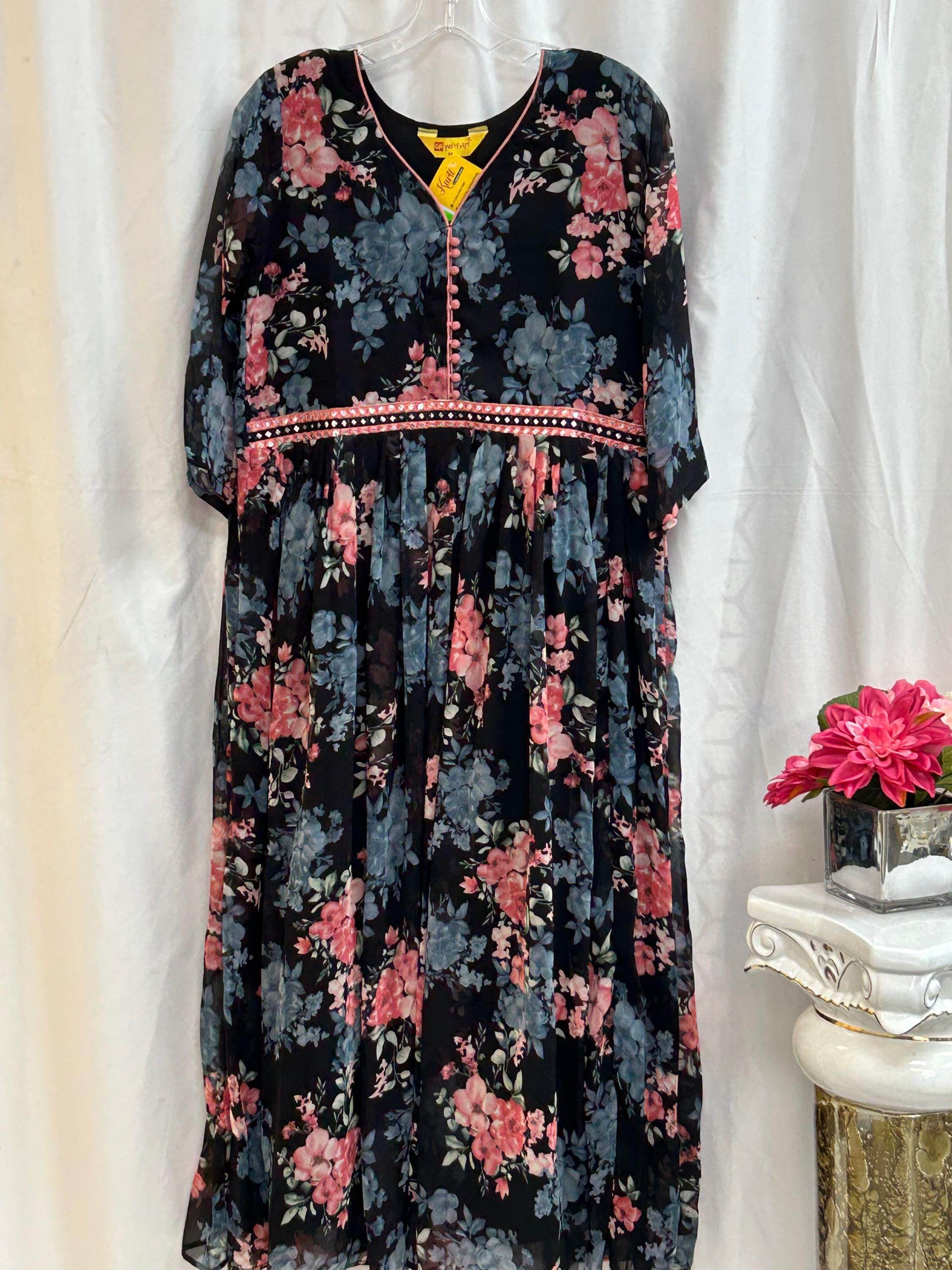 Chiffon long kurti