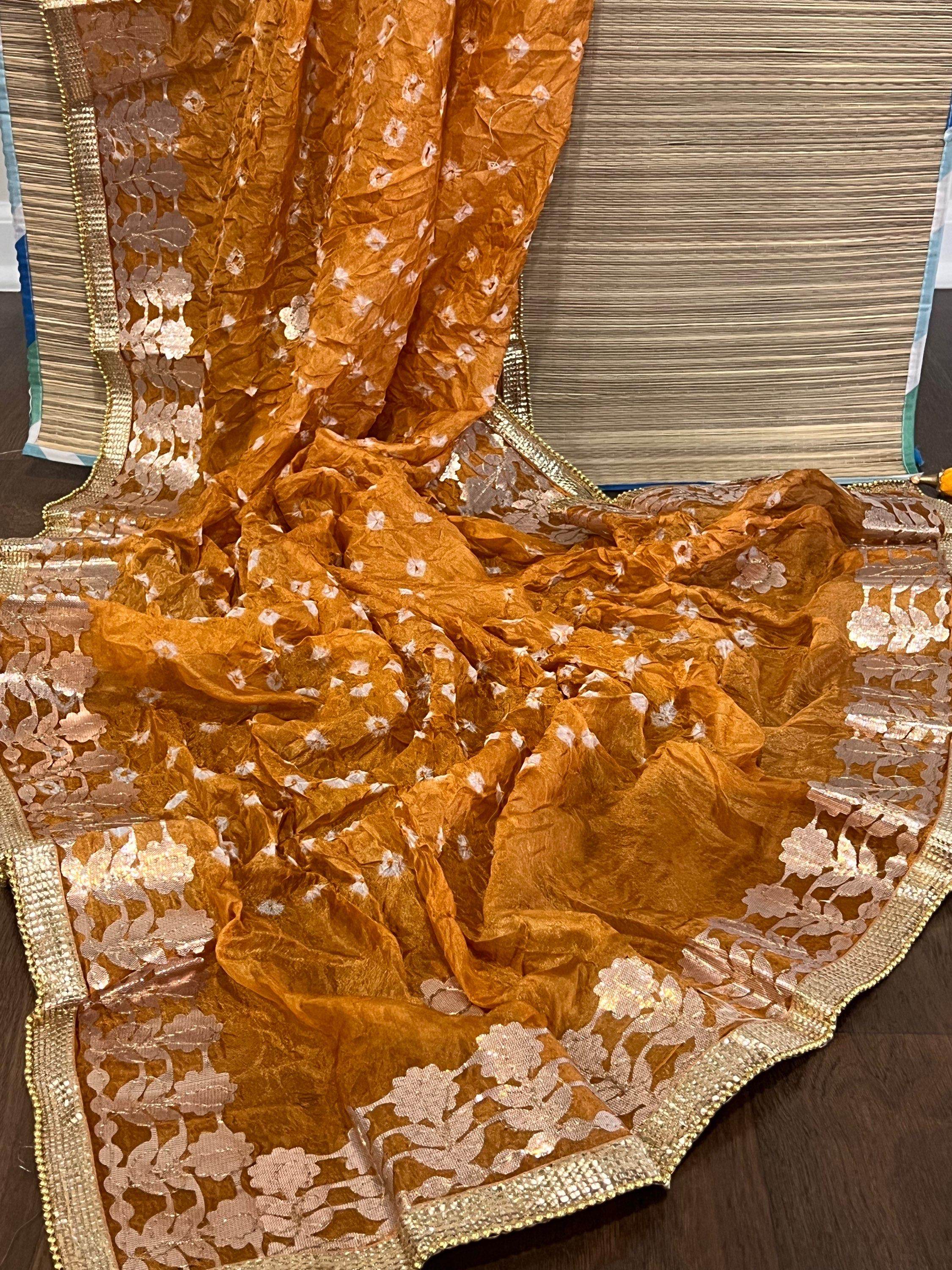 Gota patti bandhani dupatta