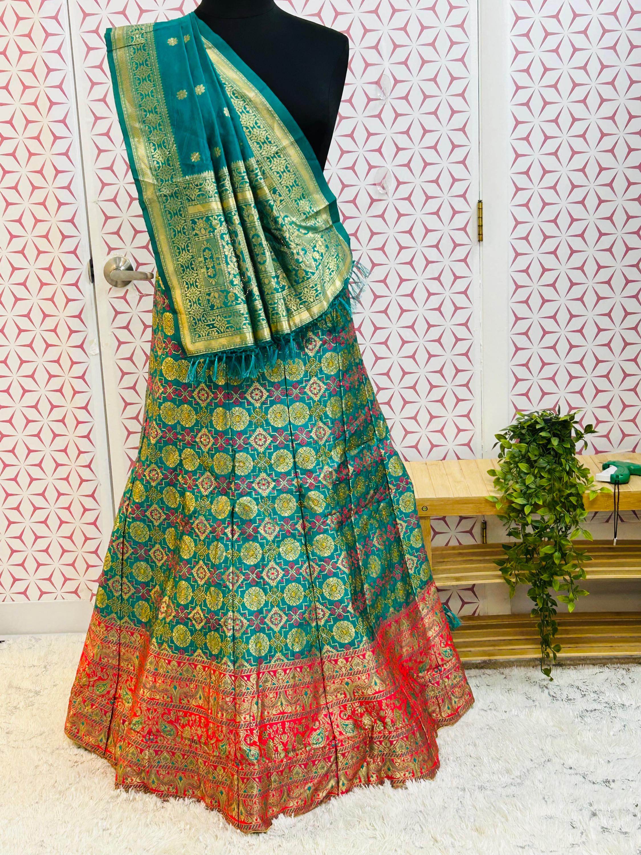 Silk lehenga set