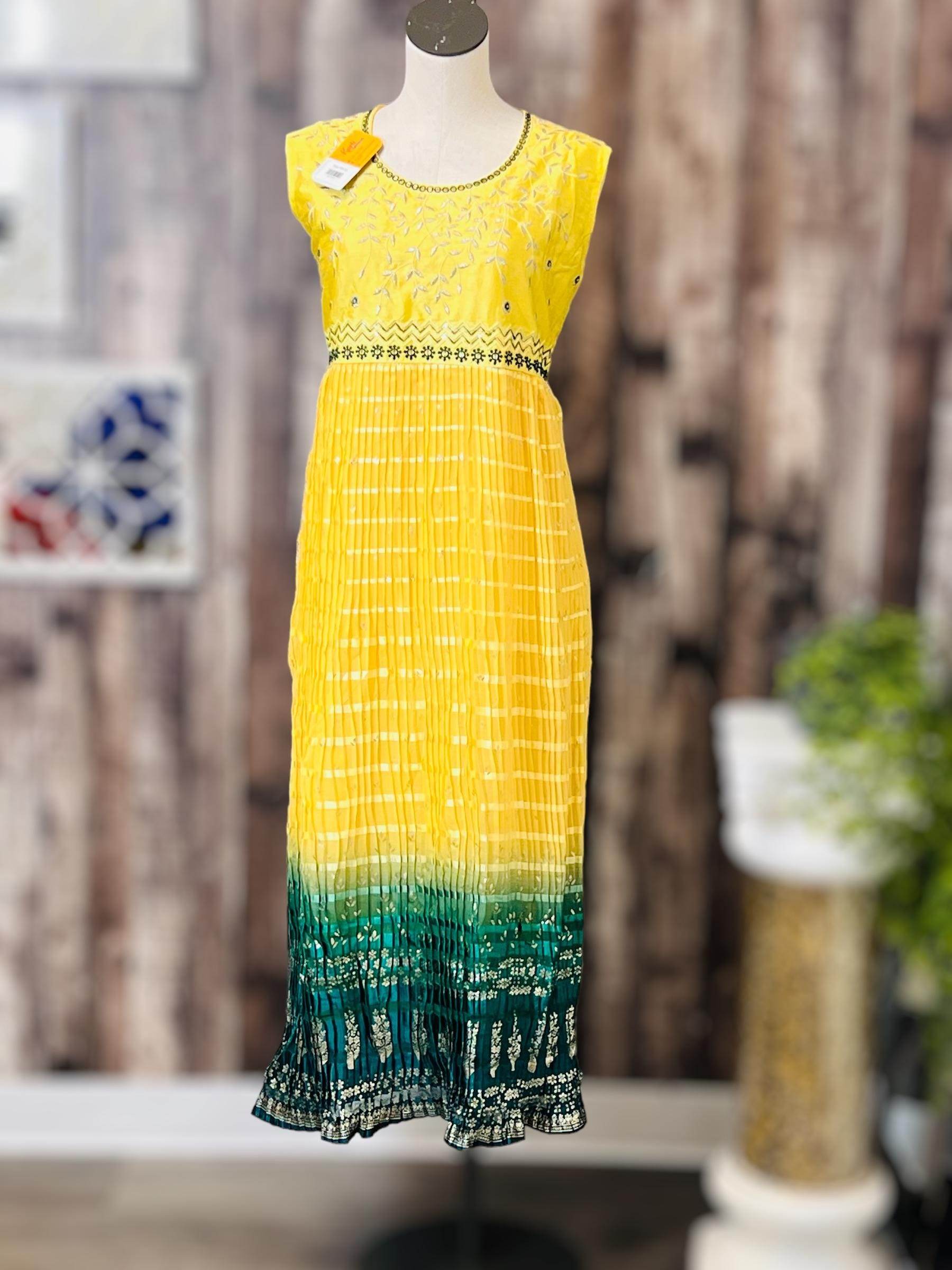Chiffon silk kurti