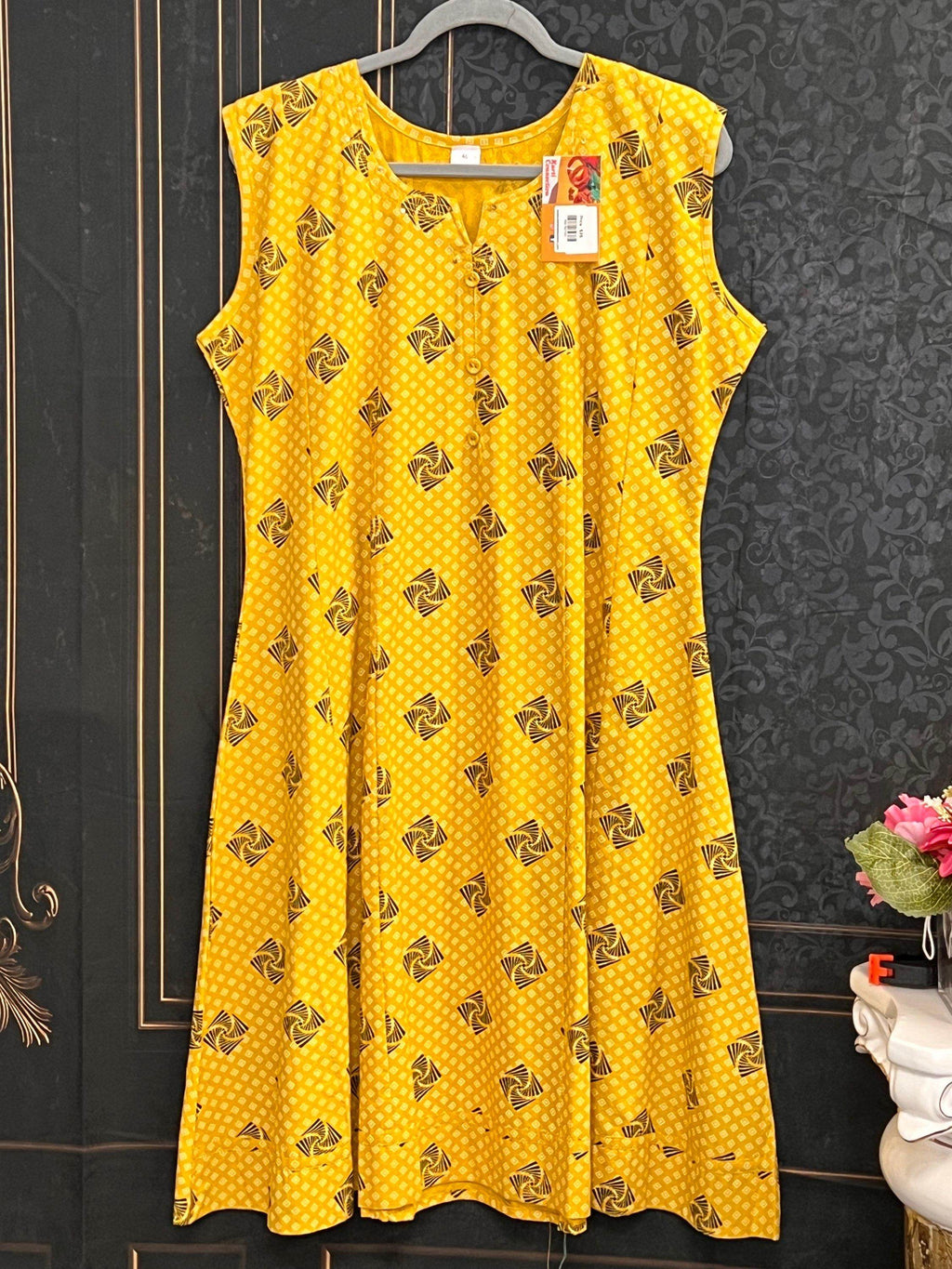 Soft cotton kurti | short sleeves attached inside