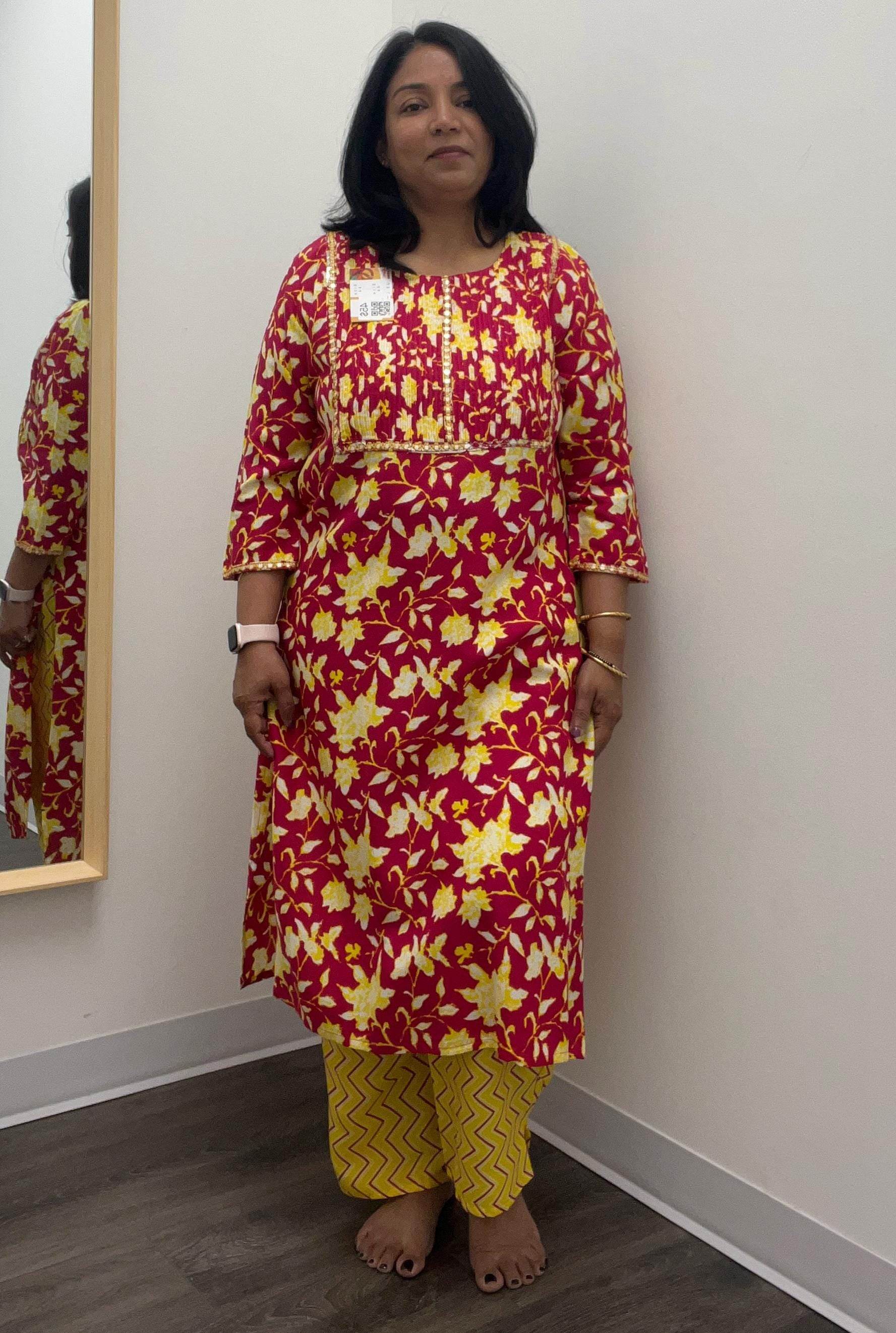 Pure cotton kurti pant set