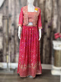 Lehenga choli set with jacket
