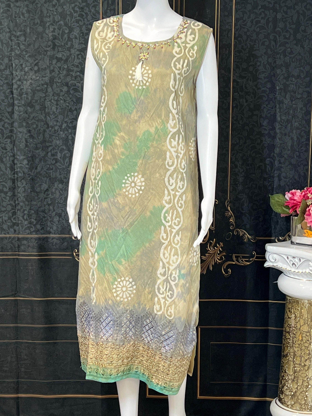 Batik print kurti