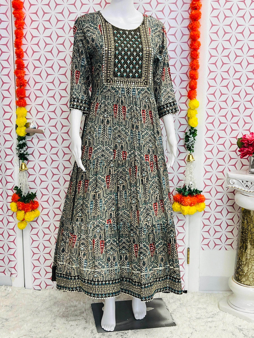 Rayon kurti | printed kurti