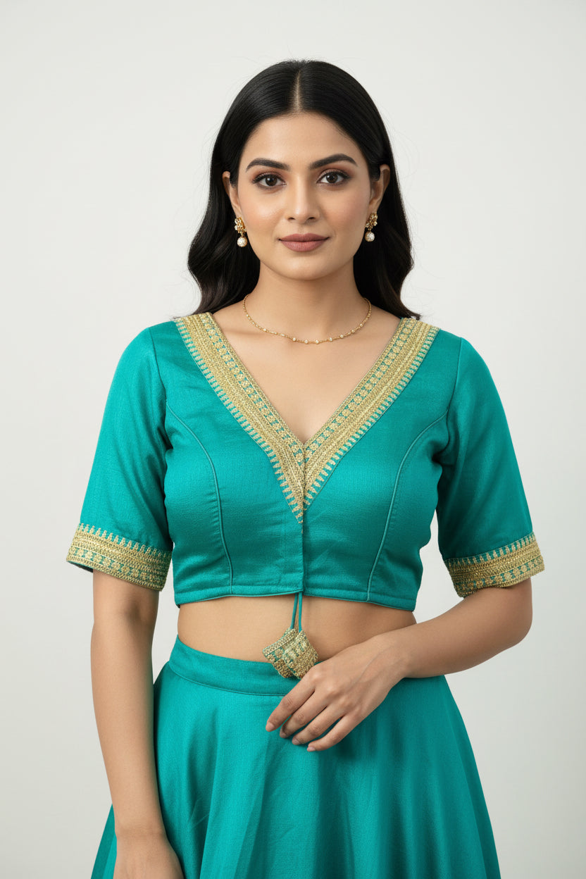 Front hook blouse