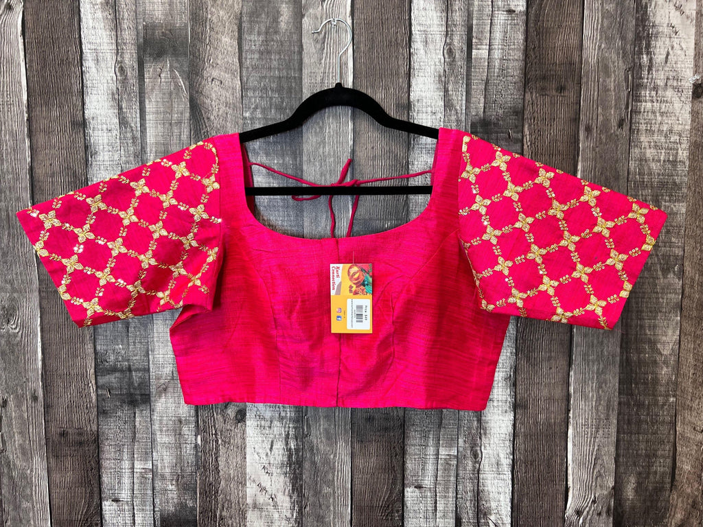 Raw silk blouse