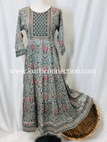 Printed cotton kurti with sequin border