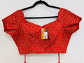Party wear silk blouse | Red blouse