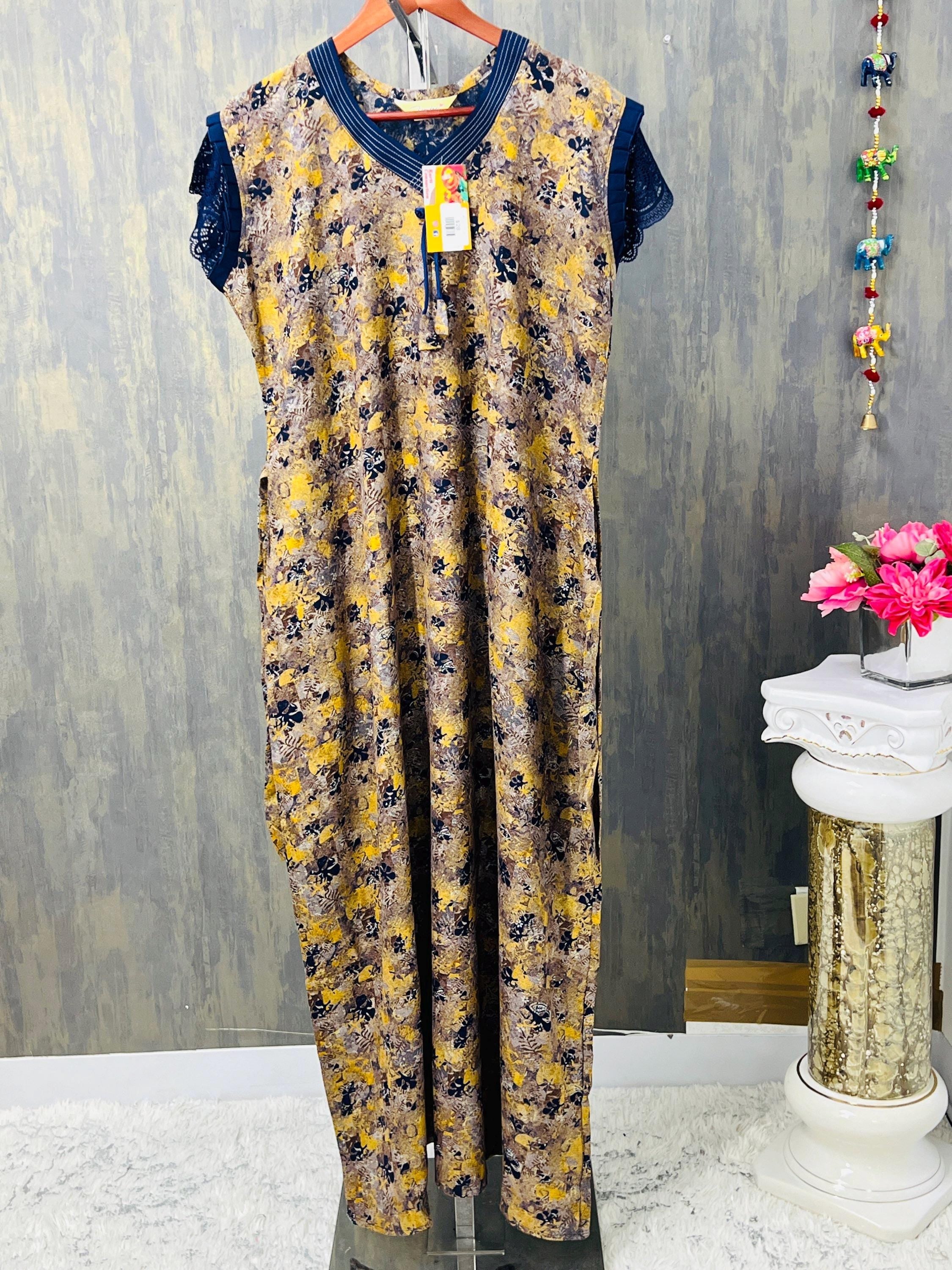 Short sleeves nighty | rayon nighty