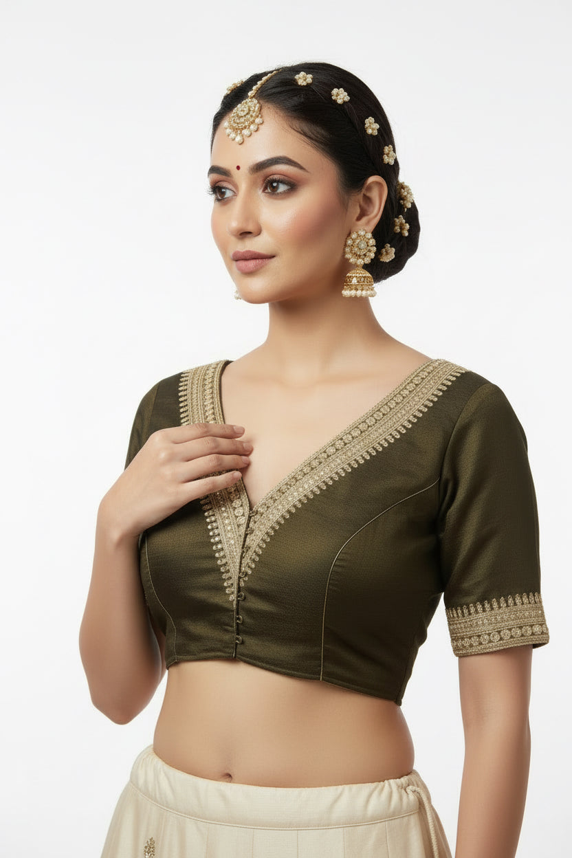 Readymade Blouse | Color: Sage Green