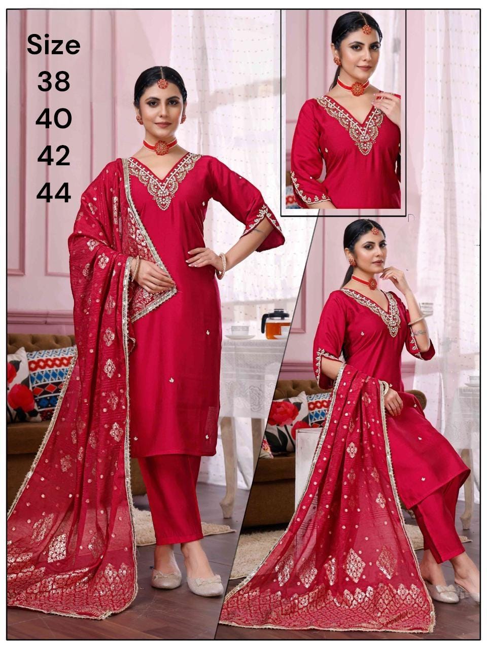 Silk party wear Suit