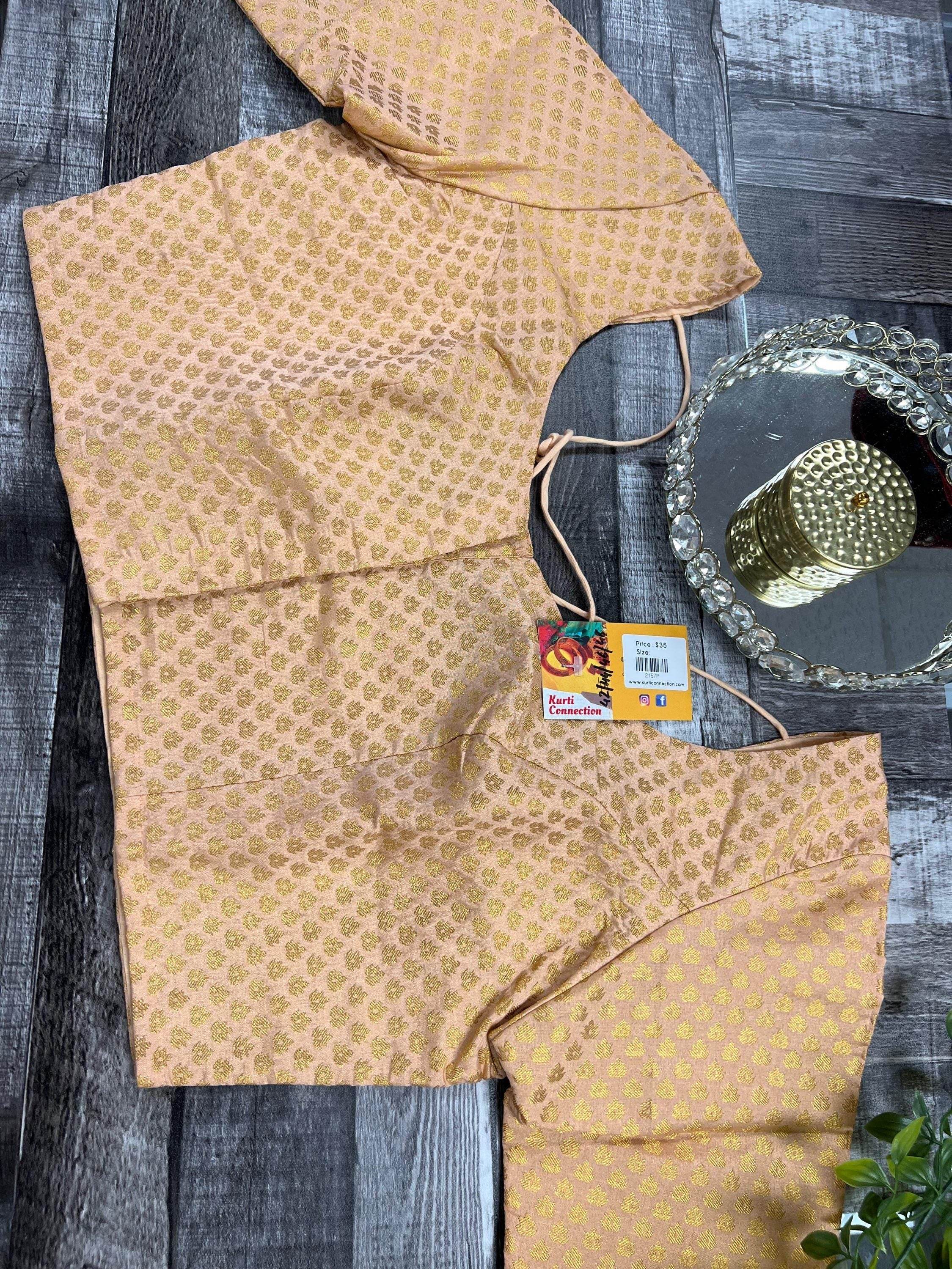 Silk blouse | light peach