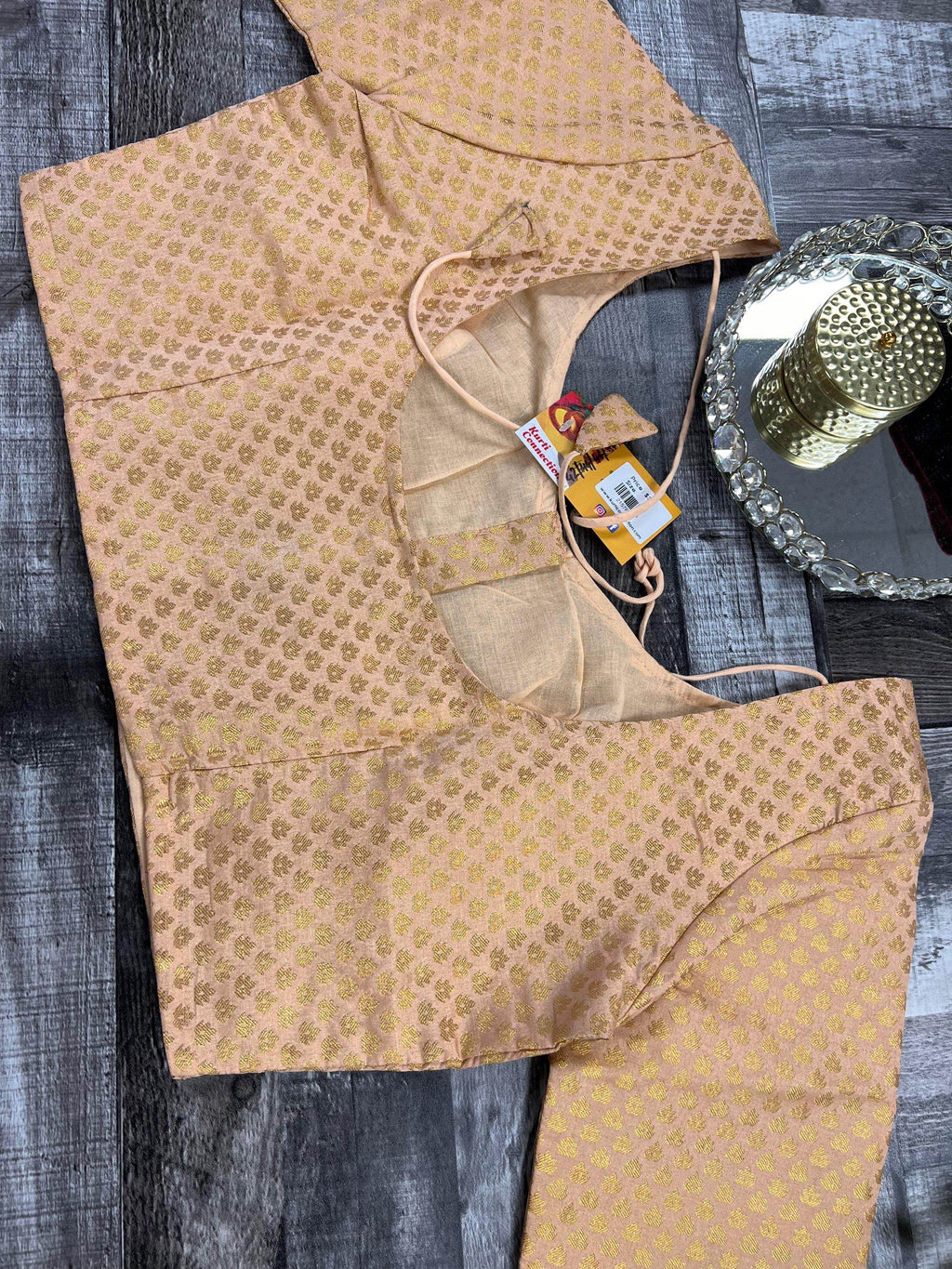 Silk blouse | light peach