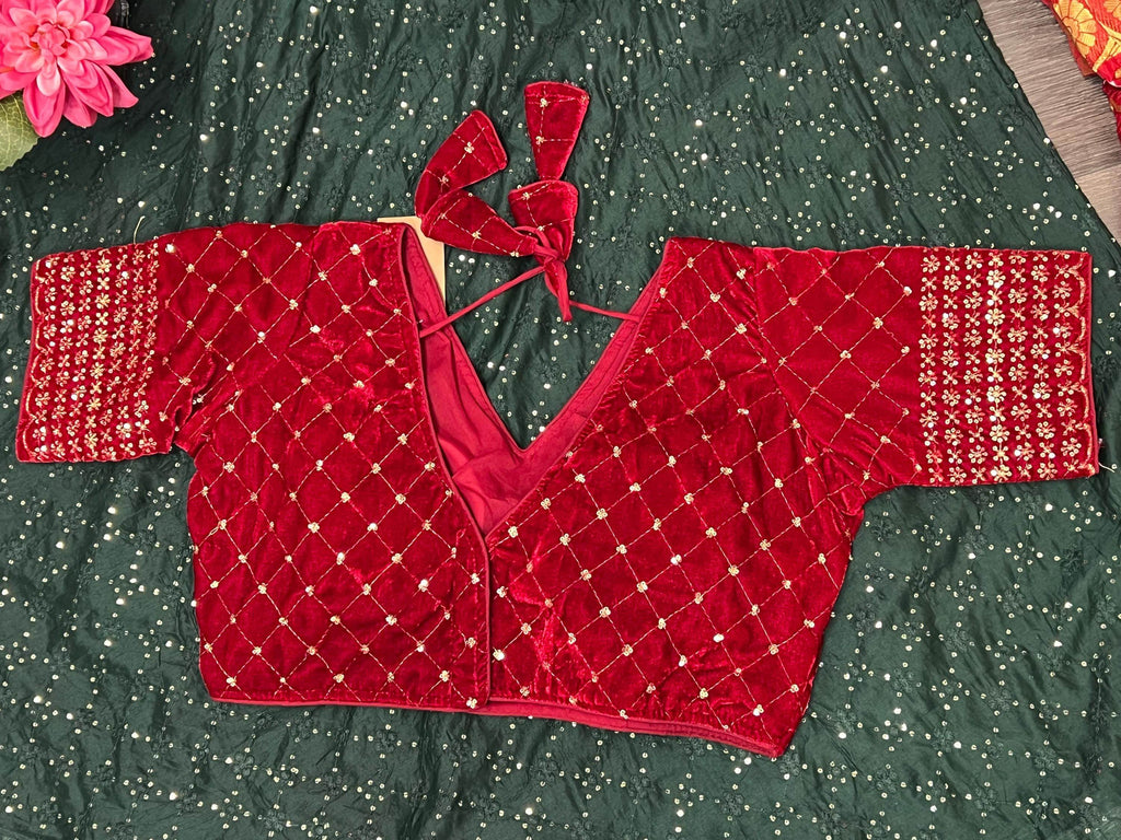 velvet blouse