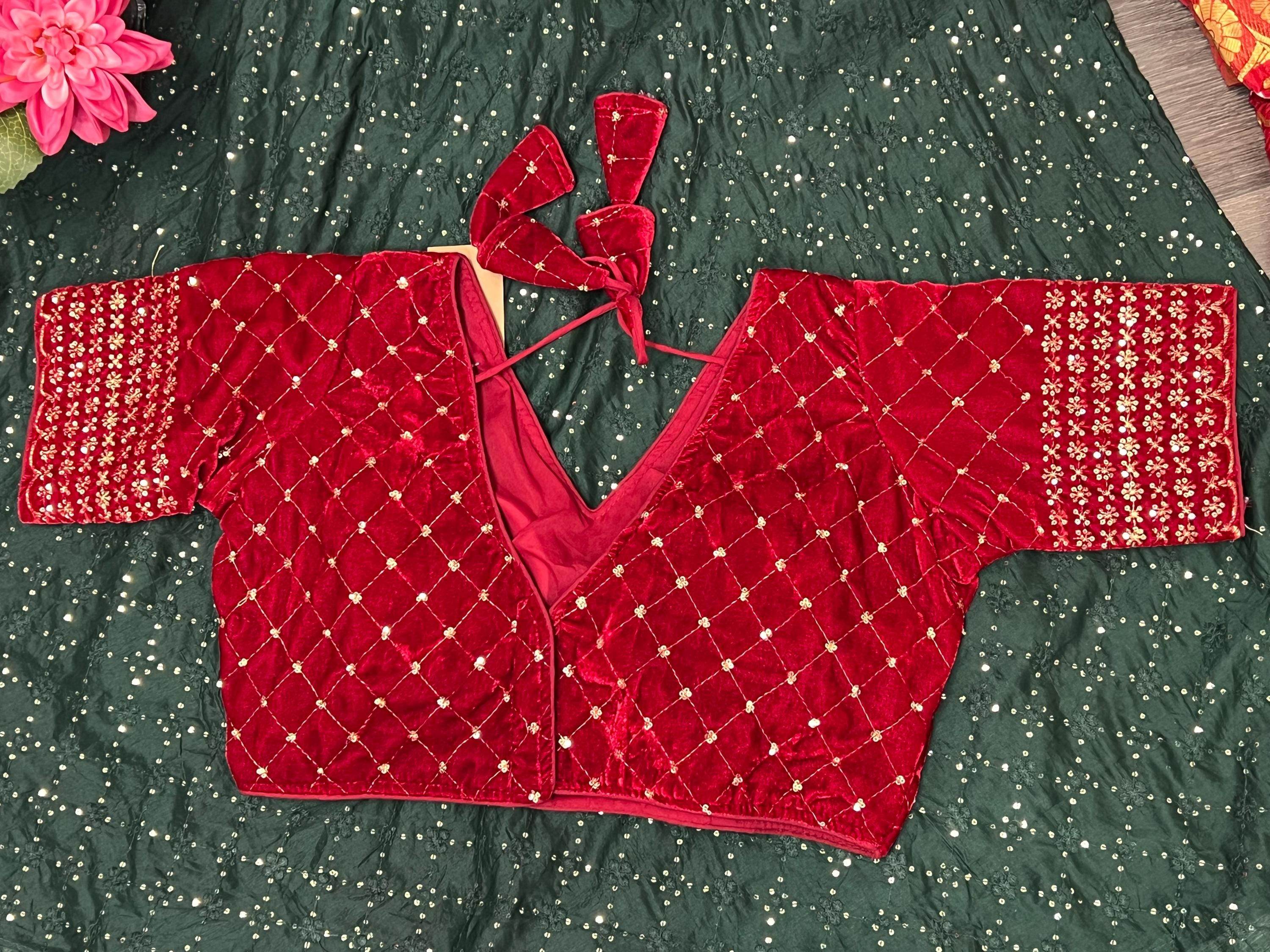 velvet blouse