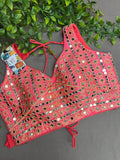 Mirror work blouse : Colors available