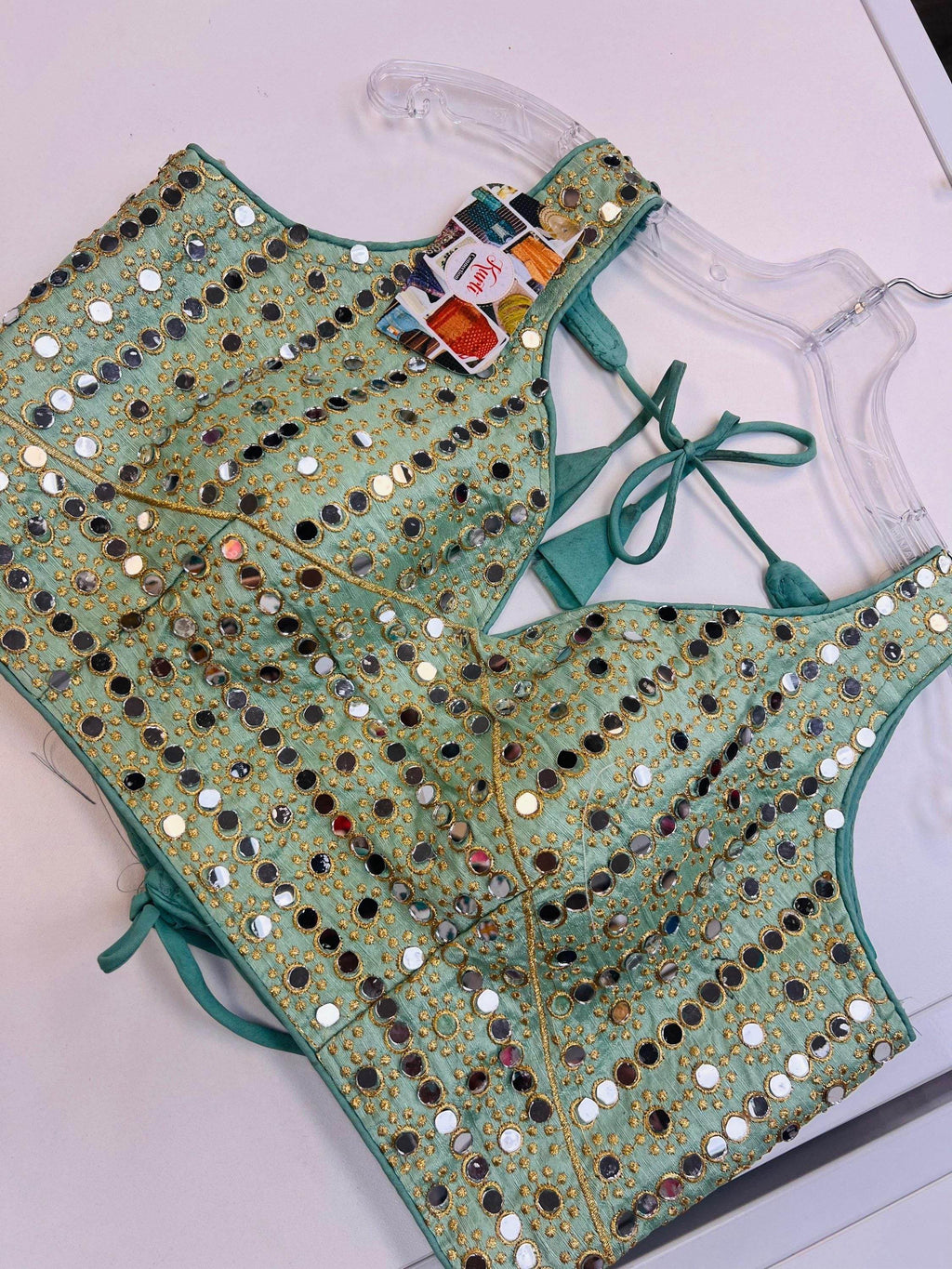 Mirror work blouse : Colors available