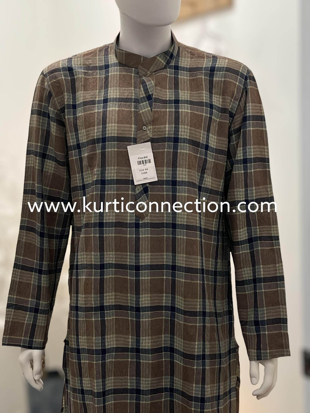 Check pattern Kurta (Pant not included )