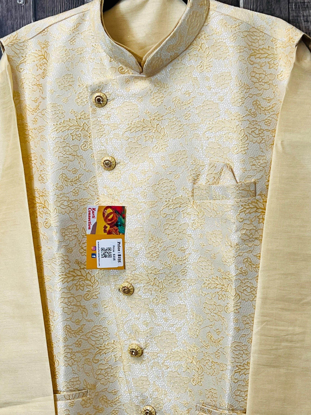Silk kurta with jacket