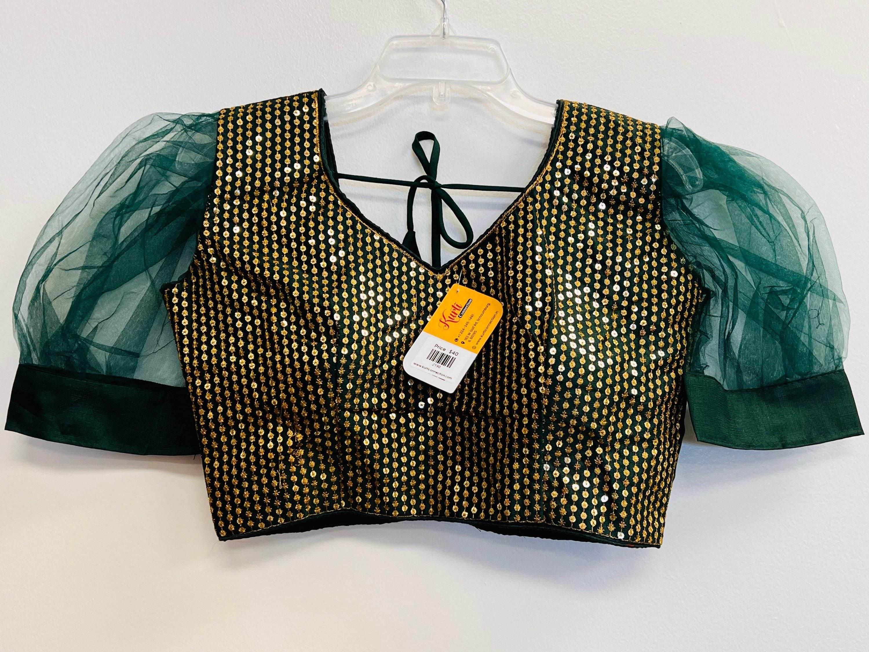 sequin blouse , readymade blouse
