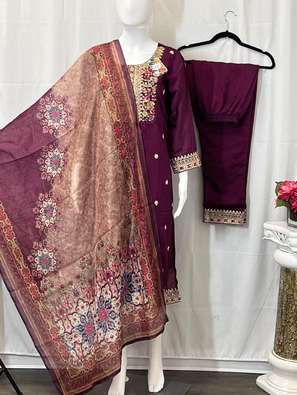 Salwar Suit | Kurti pant set with dupatta