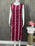 Chiffon chikankari Kurti | three fourth sleeves available