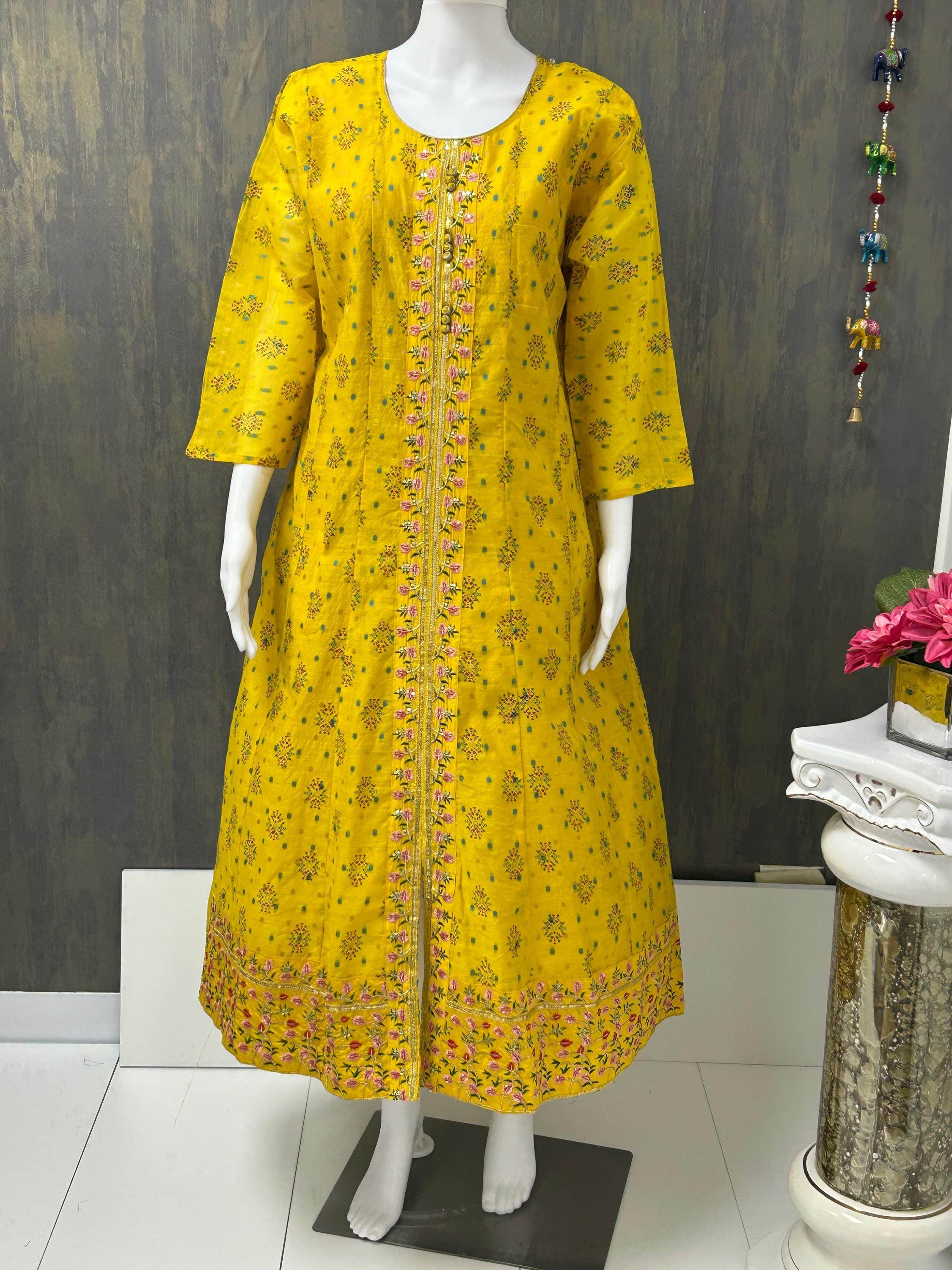 Chanderi silk kurti
