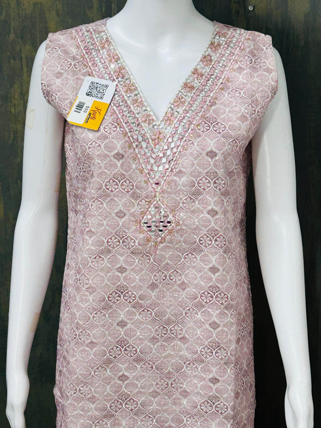 Sequin Chikankari kurti