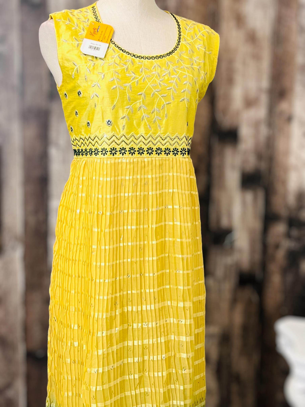 Chiffon silk kurti