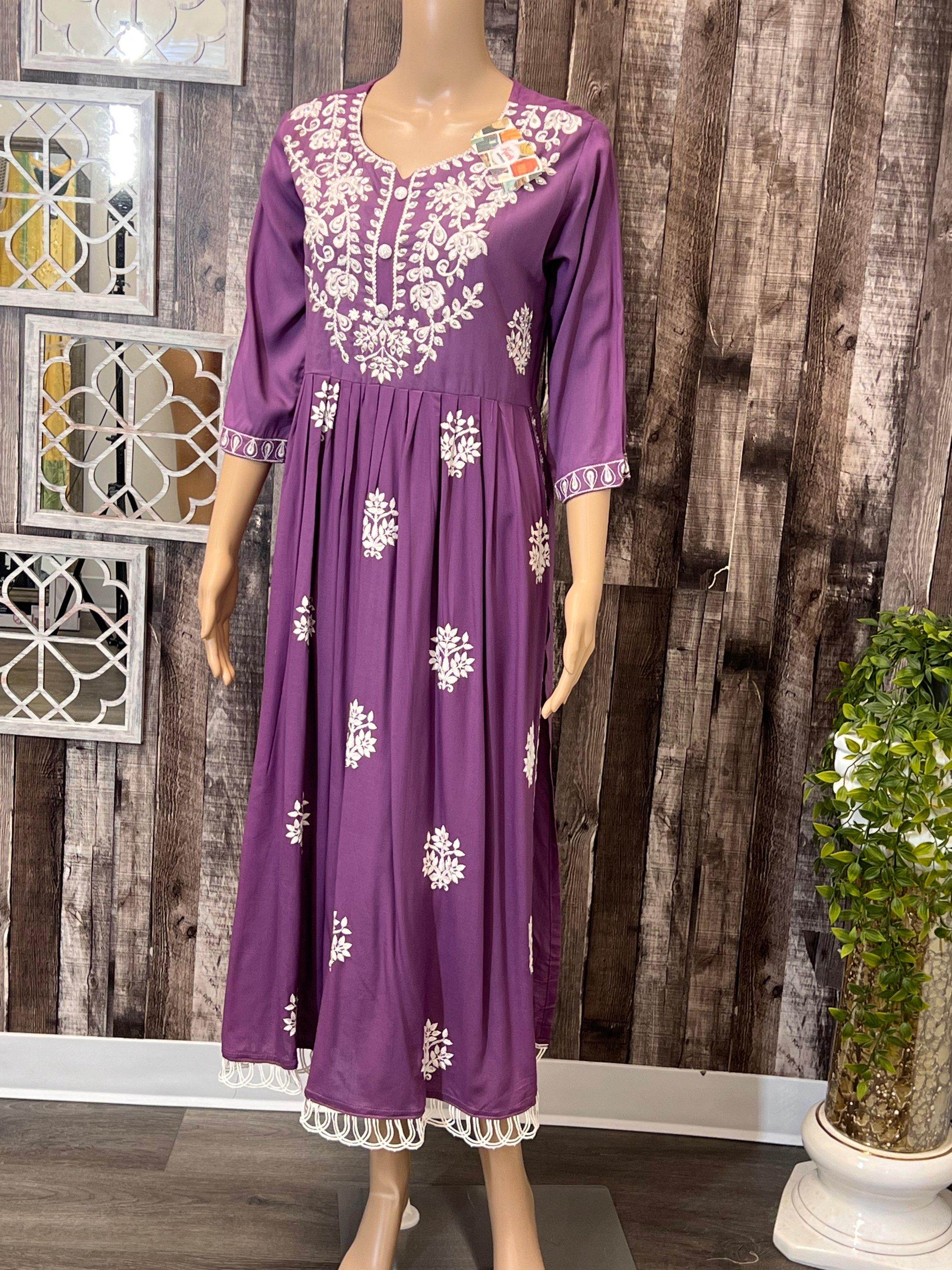 Violet : Chikankari kurti
