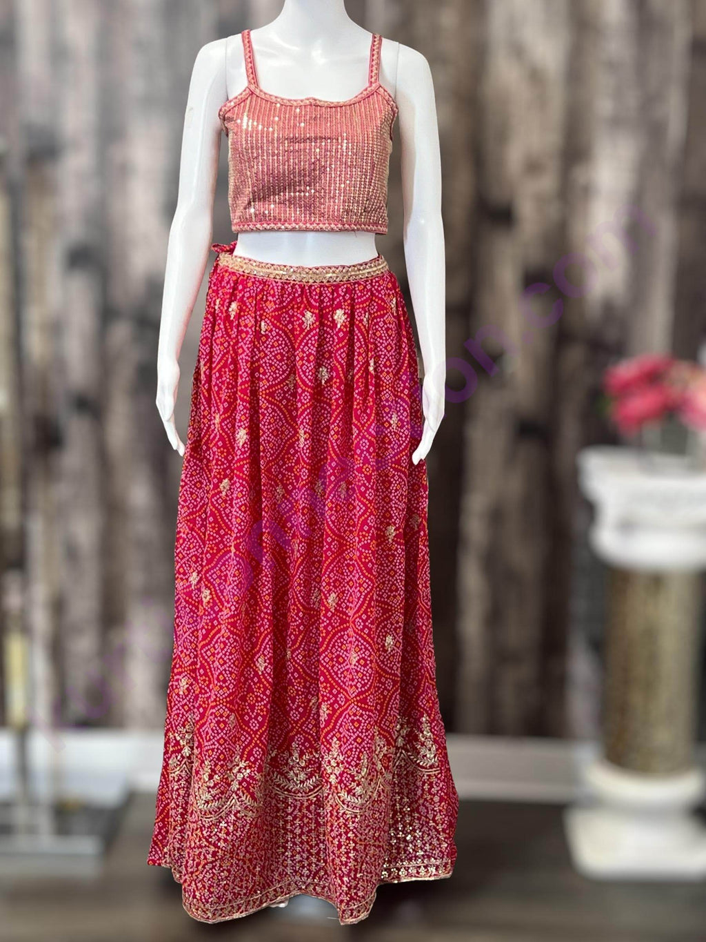 Lehenga choli set with jacket