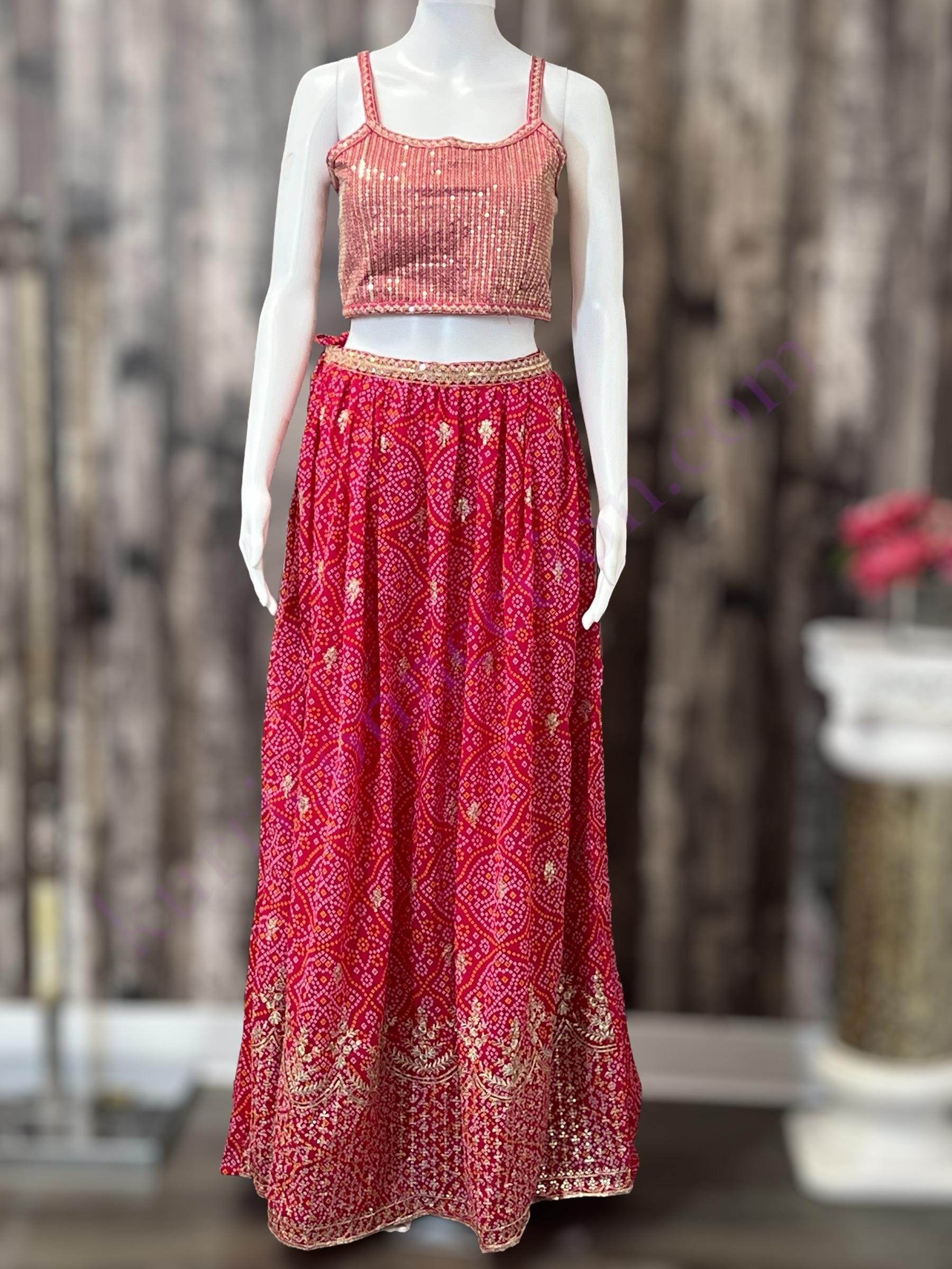 Lehenga choli set with jacket