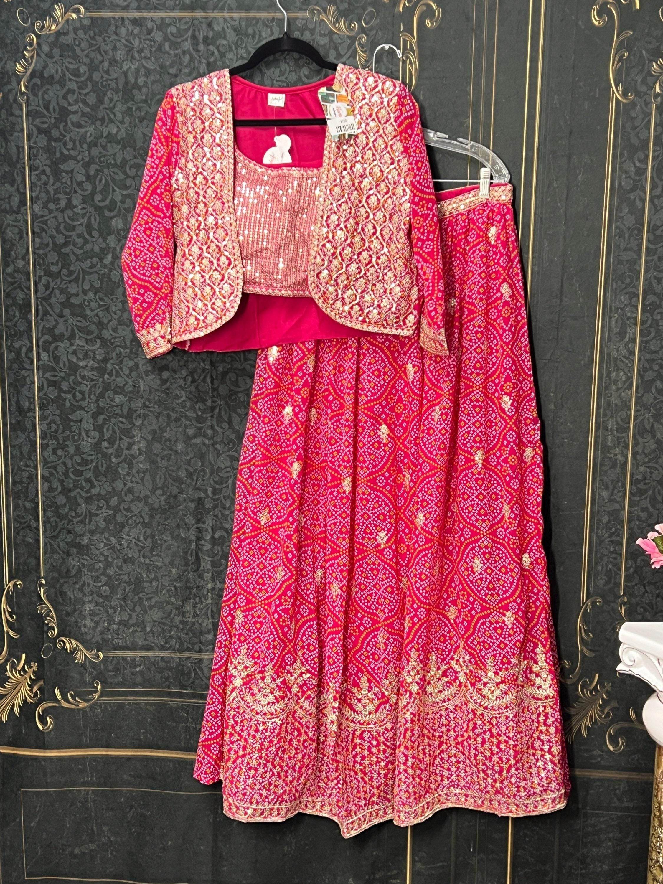 Lehenga choli set with jacket