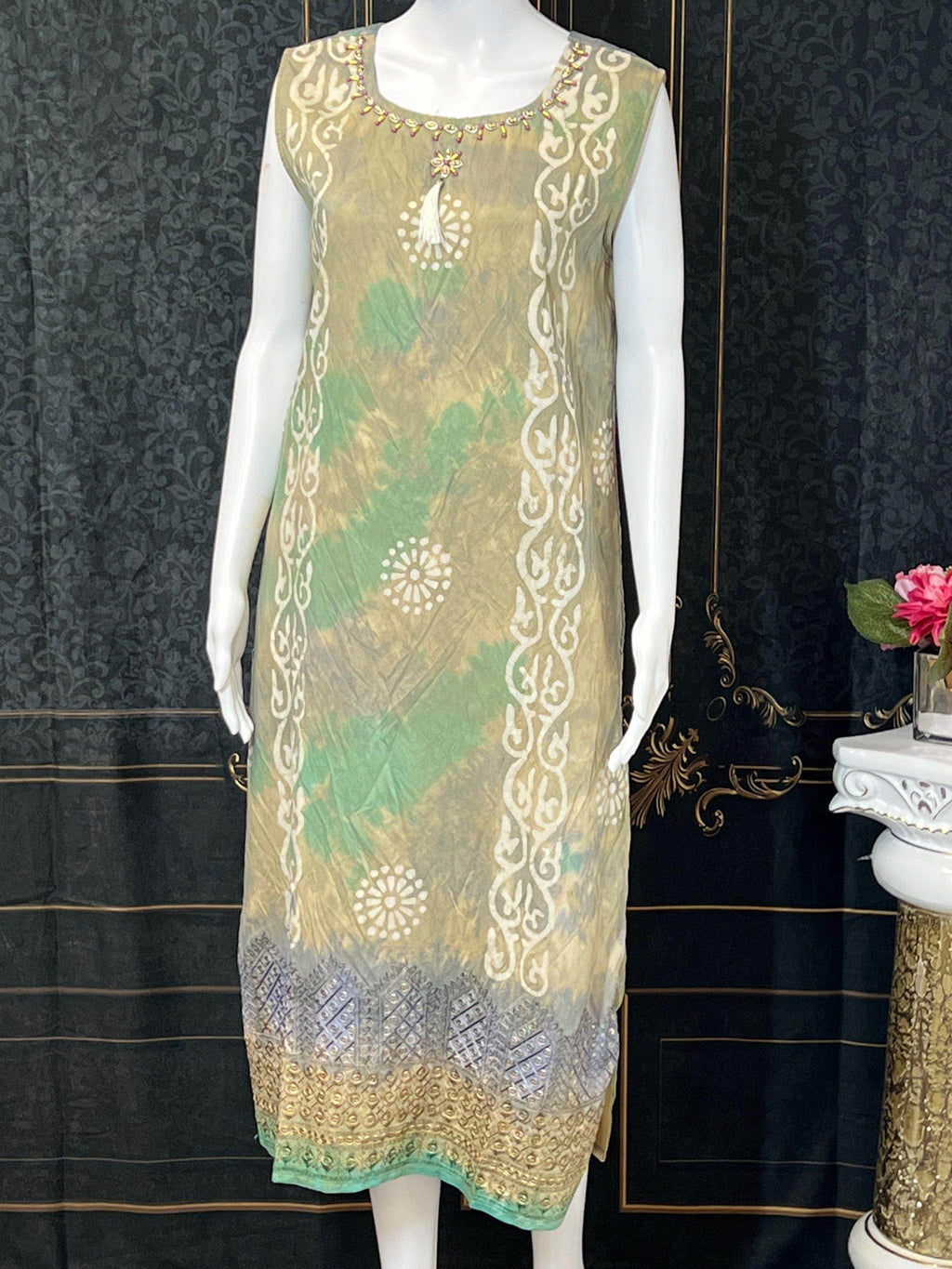 Batik print kurti