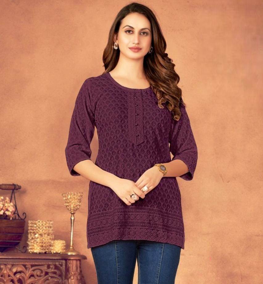 Rayon short Kurtis