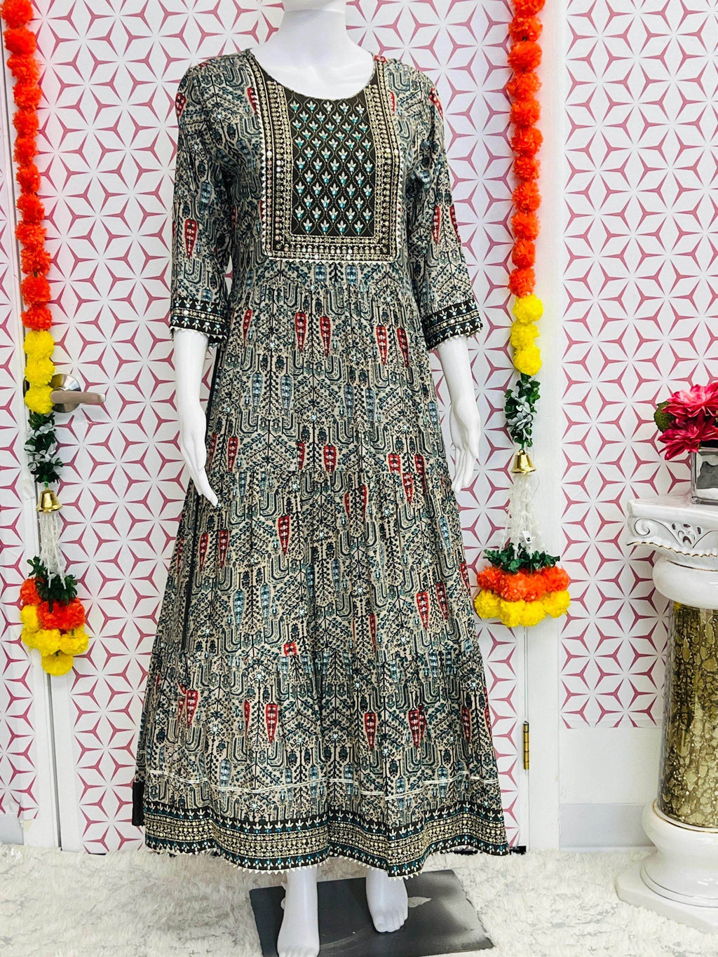 Rayon kurti | printed kurti