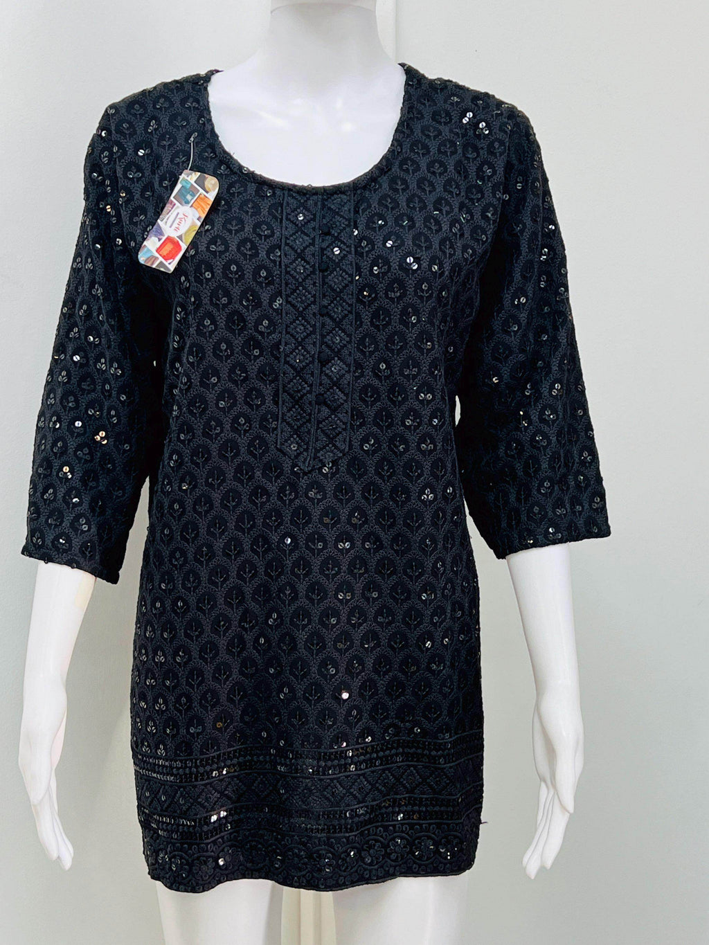 Short kurti / sequin short kurti