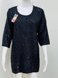 Short kurti / sequin short kurti