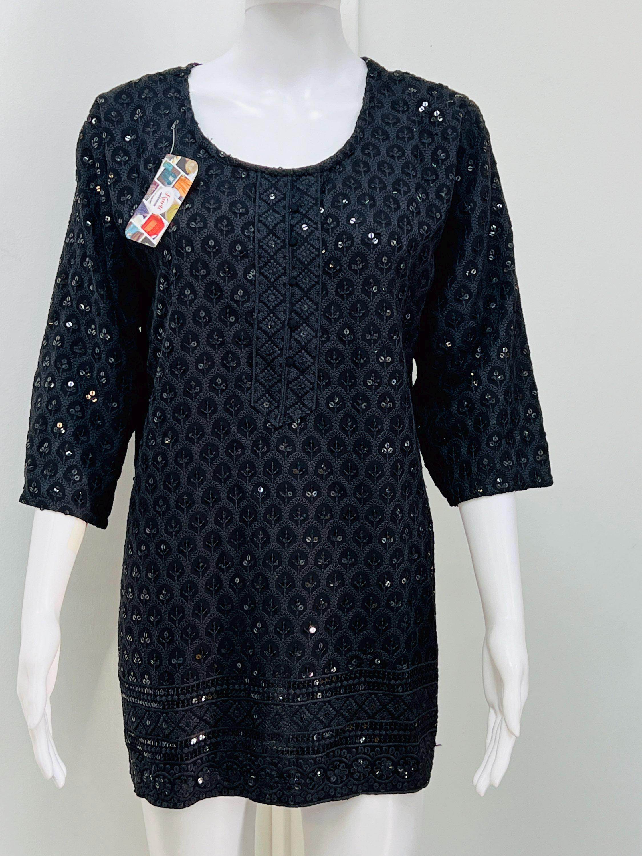 Short kurti / sequin short kurti