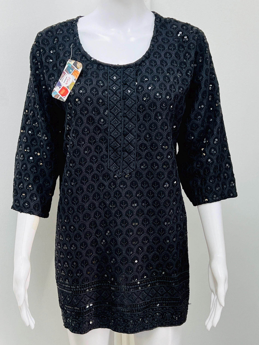 Short kurti / sequin short kurti