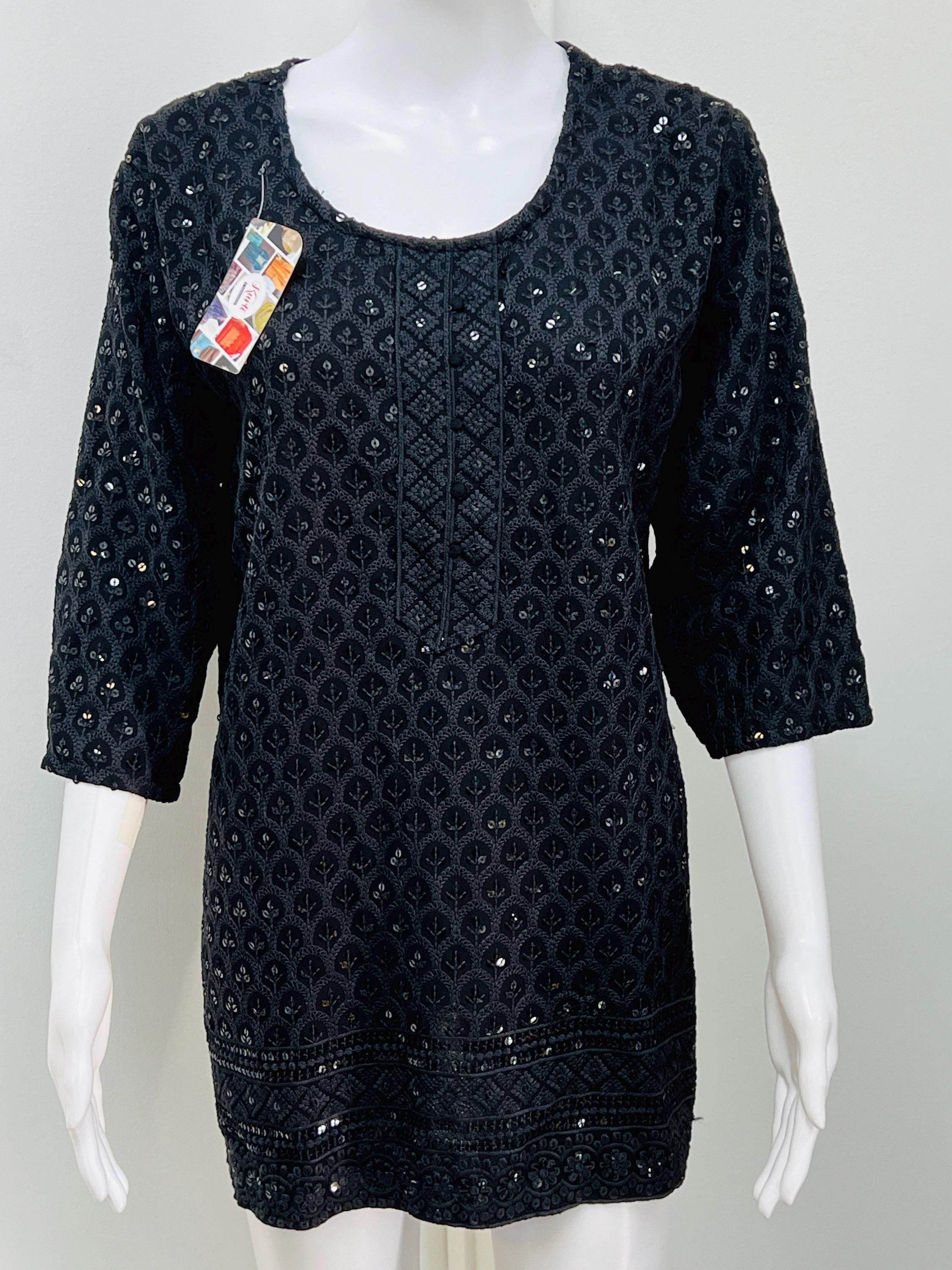Short kurti / sequin short kurti