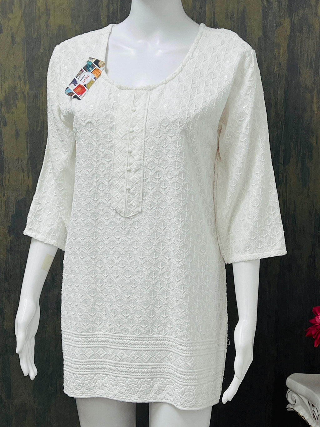 Short kurti / sequin short kurti