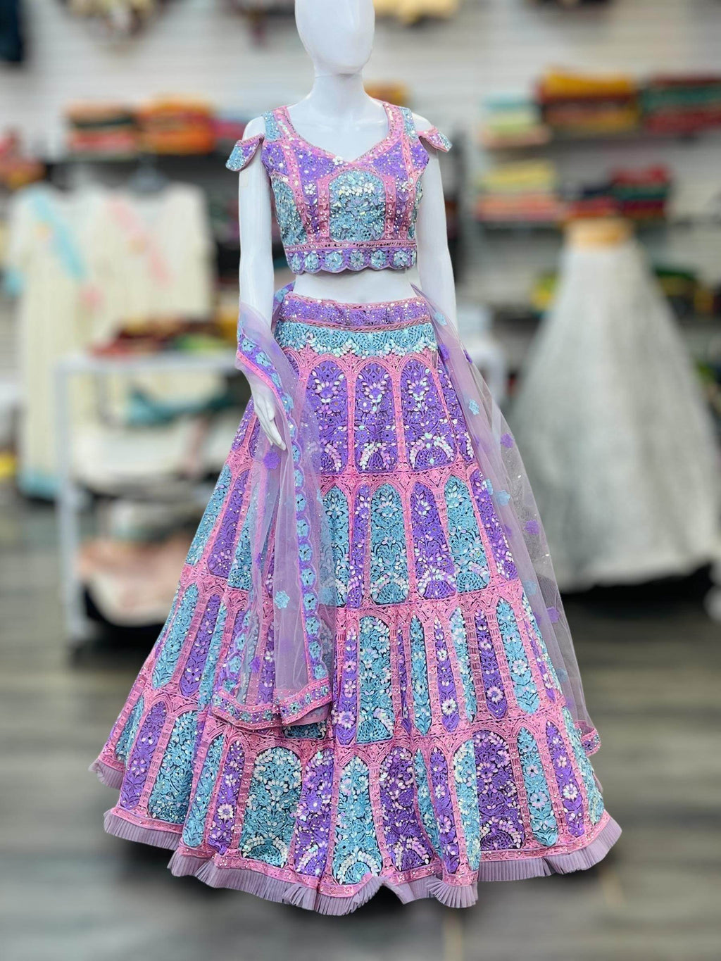 Heavy Bridal Lehenga | semi bridal Lehenga