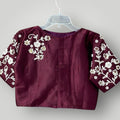 Silk Blouse | Pearl work