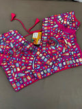 Foil work blouse