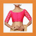 Raw silk blouse
